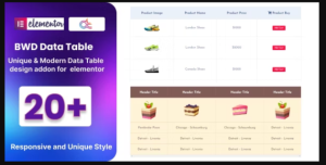 Data Table Addon for Elementor