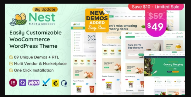 Nest - Grocery Store WooCommerce WordPress Theme