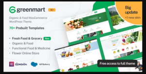 GreenMart – Organic & Food WooCommerce WordPress Theme