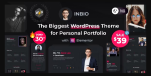 InBio - Personal Portfolio / Resume Theme