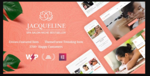 Jacqueline | Spa & Massage Salon Beauty WordPress Theme + Elementor